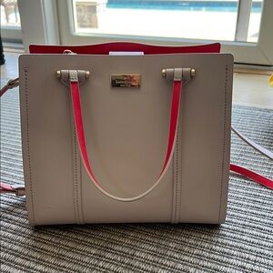 Kate Spade White and Pink Women's Bag